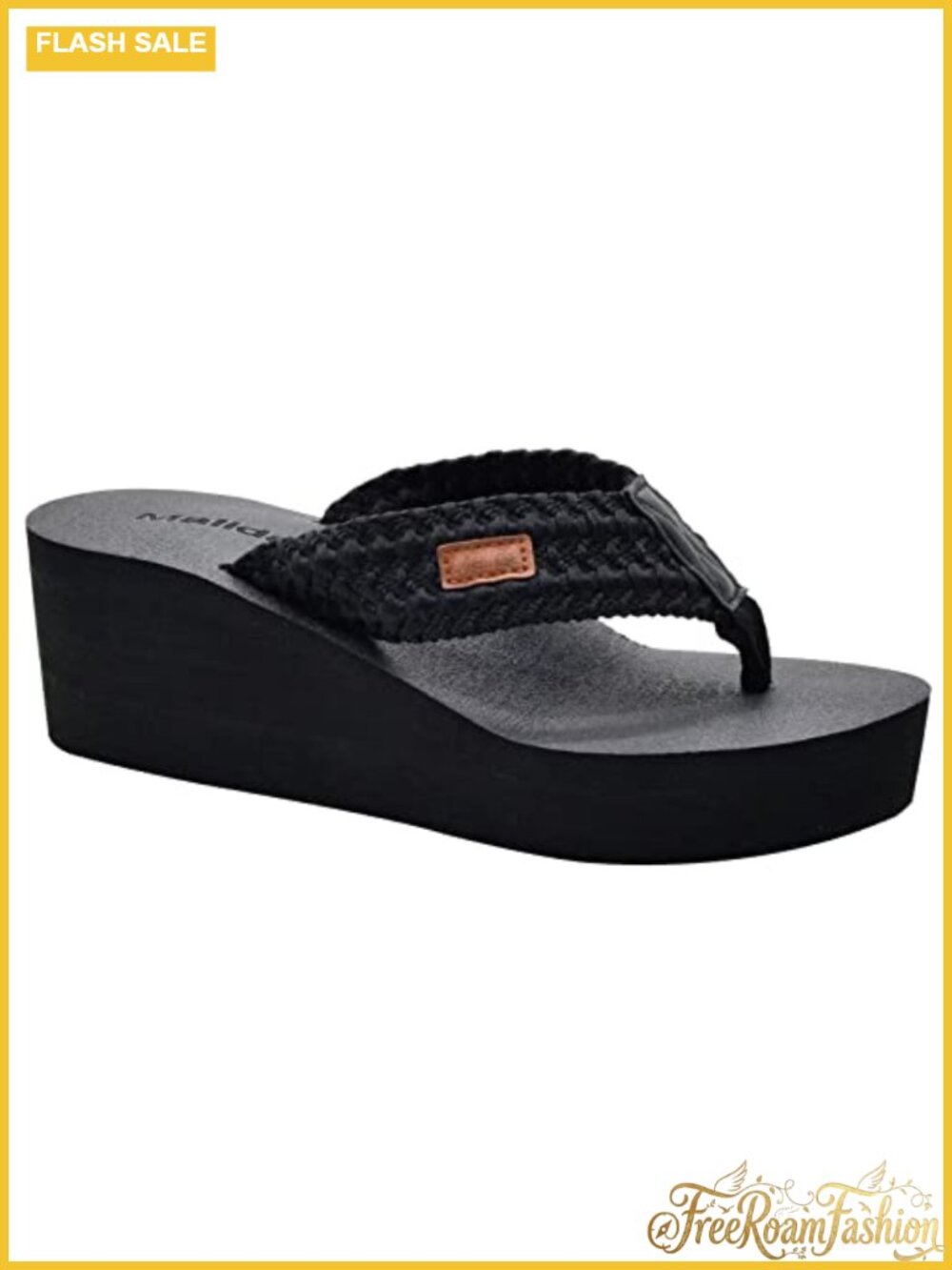 Womens Wedge Arch Support Flip Flops Platform Thong Sandals Rubber Sole